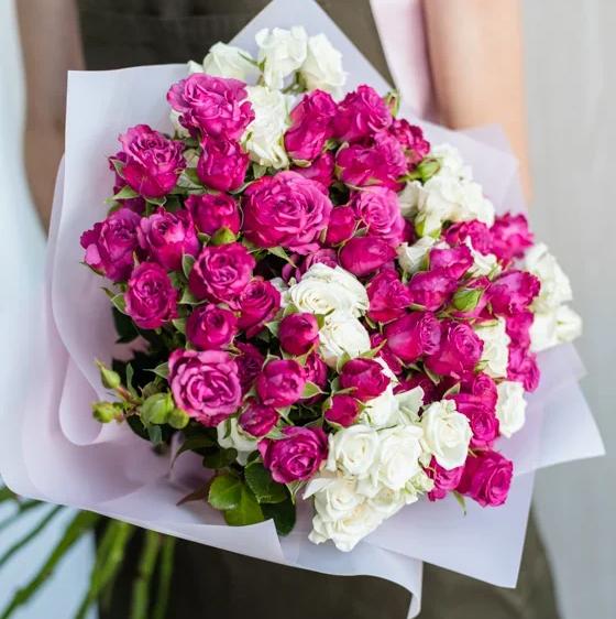 15 кустовых роз