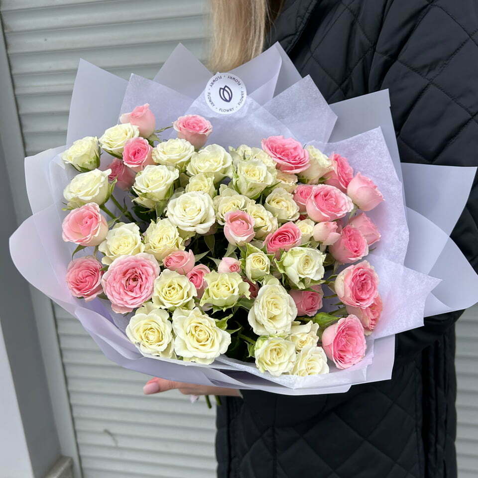 15kust2 букет из кустовых роз